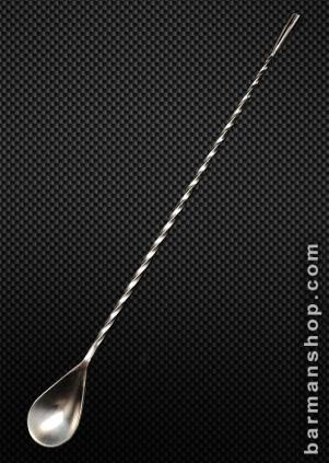 full twisted Bar Spoon 30cm long TEARDROP